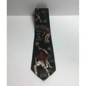 AMERICAN‎ SPORTS Soccer Football Sports Novelty Neck Tie Necktie 57" x 4"